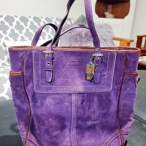 Purple Shoulder Bag by Coach